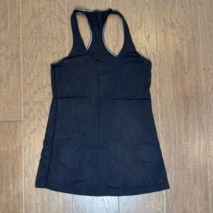 Lululemon Black Lace-Effect Tank Top